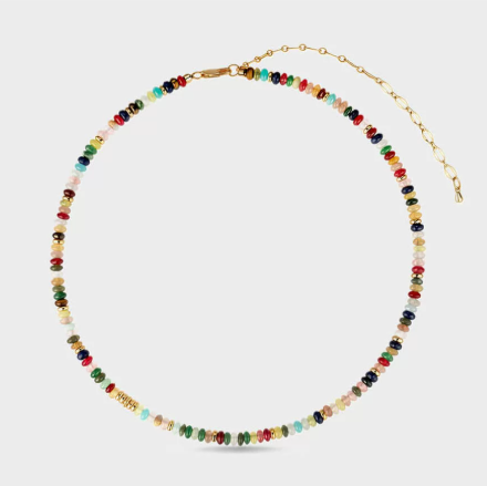 Vibrant Dopamine Necklace for Women - Original Design Natural Stone & Copper