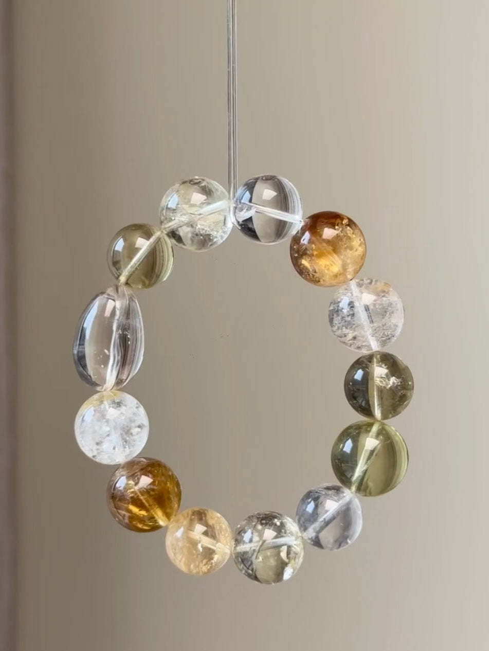 Jin Die Original Design Bracelet: Flow & Resonance - Multi-Gem Citrine Energy Bracelet