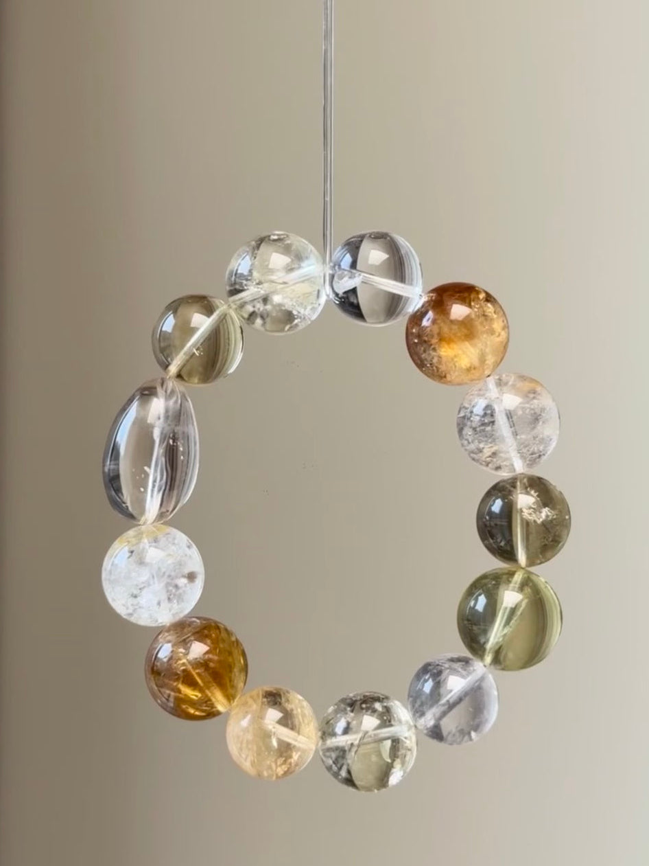 Jin Die Original Design Bracelet: Flow & Resonance - Multi-Gem Citrine Energy Bracelet